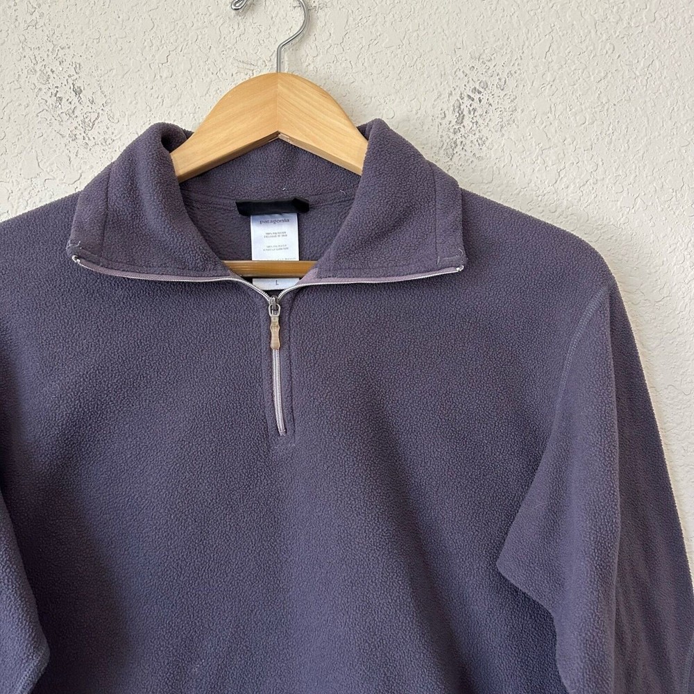 Patagonia Synchilla Womens Fleece 1/4 Zip Pullover Sweater #26296S7 Grey - Picture 2 of 9